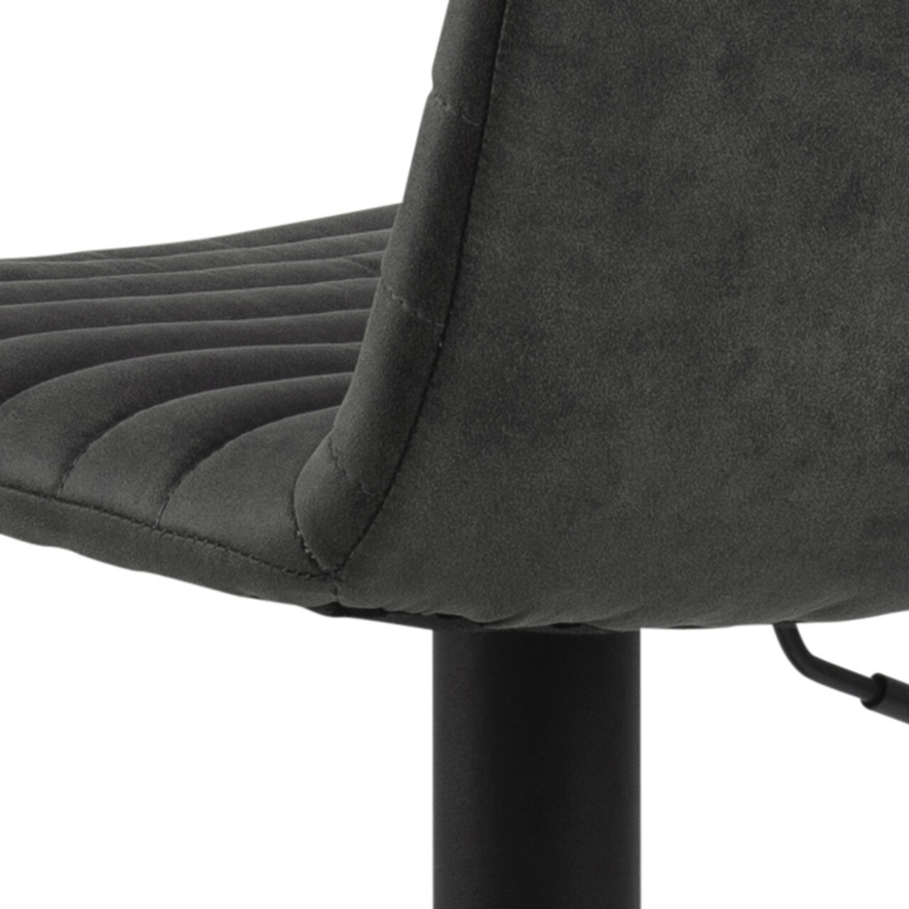 Scaun de bar Kimmy, Actona, 50x46x110.5 cm, rotativ, poliester/otel, antracit - view 2