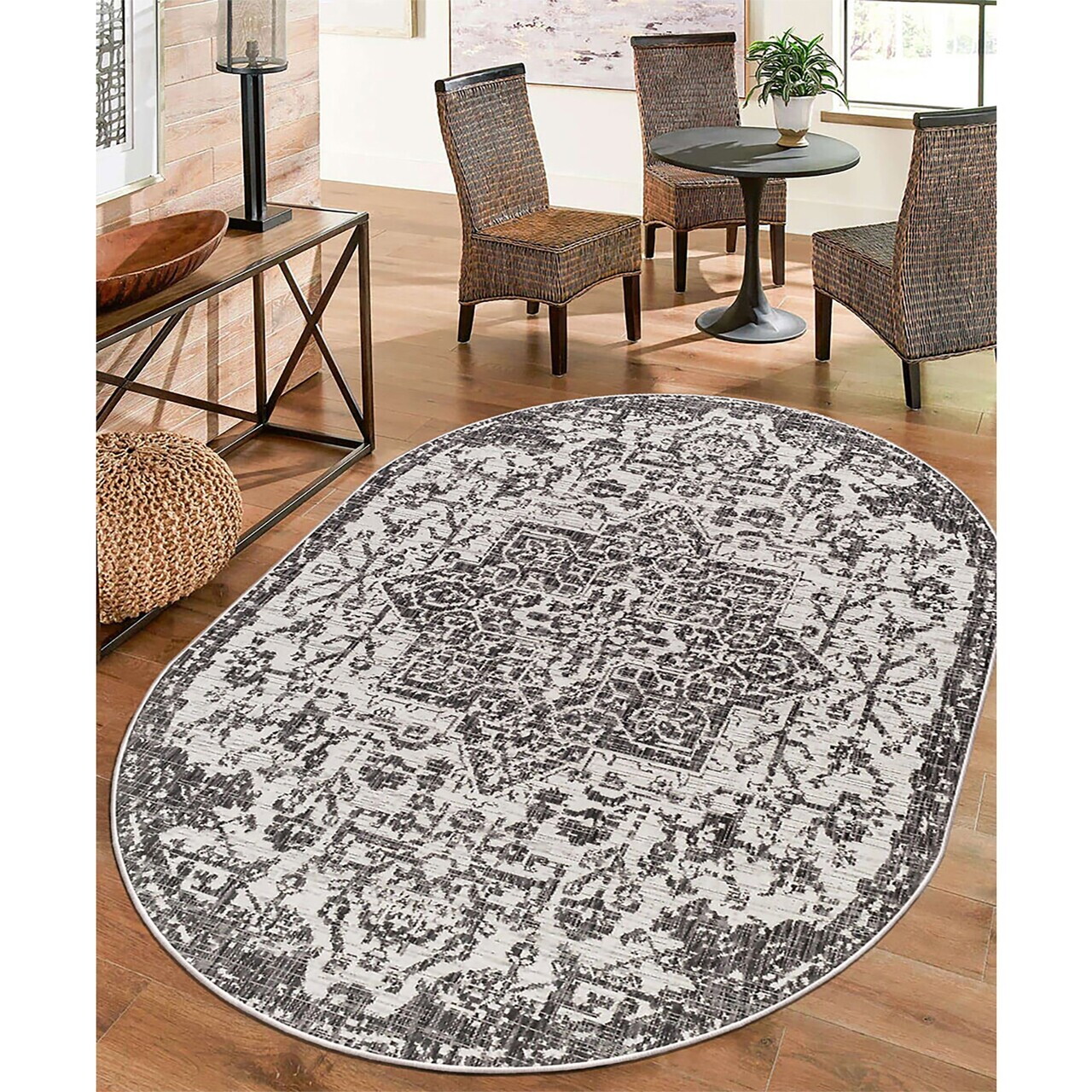Covor, Woobtny0174, 120x180 cm, Gri