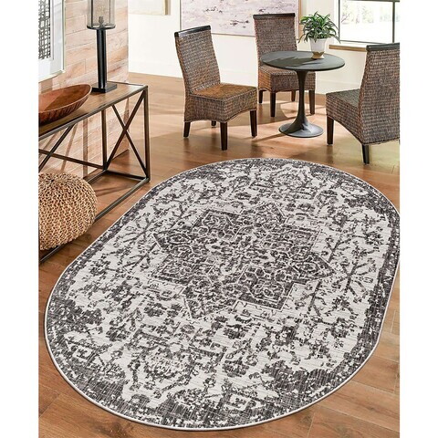 Covor, Woobtny0174, 120x180 cm, Gri