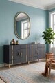 Consola, Hanah Home, Ilay 180, 180x75x32 cm, Antracit / Aur