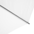 Umbrela rotunda cu manivela, Calpe, H.250 D.300 cm, aluminiu, gri/alb