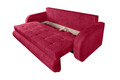 Canapea extensibila Genoa Rosu, 230x97x78 cm, cu lada de depozitare