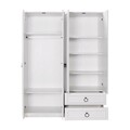 Dulap pentru haine, Adore, GRD-1342-BB-3, 140x185x52 cm, PAL, Alb