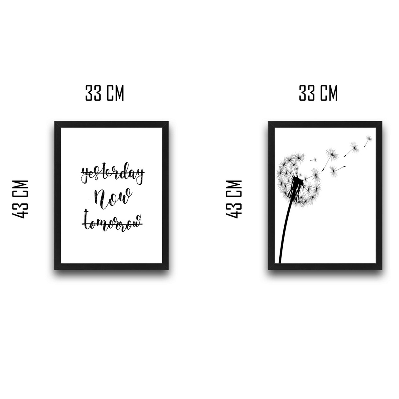 Set 2 tablouri decorative, Now Set, PAL, Hartie, Multicolor - 2 | YEO