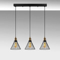 Lustra, Fulgor, 942FLG1239, Metal, Negru/Maro antic