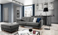 Canapea extensibila 3 locuri ELTAP, SO-BEL-04NU, Bellis, 220x90x83 cm, lemn/poliester, gri
