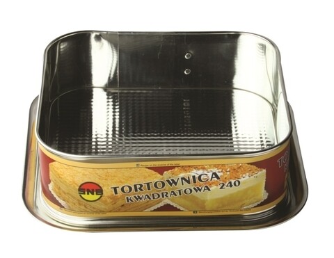 Forma prajitura cu margine detasabila, snb, 24x24 cm, aluminiu