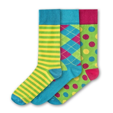 Set 3 perechi sosete barbati, Funky Steps, FSB304, marimea 40-46 Funky Steps