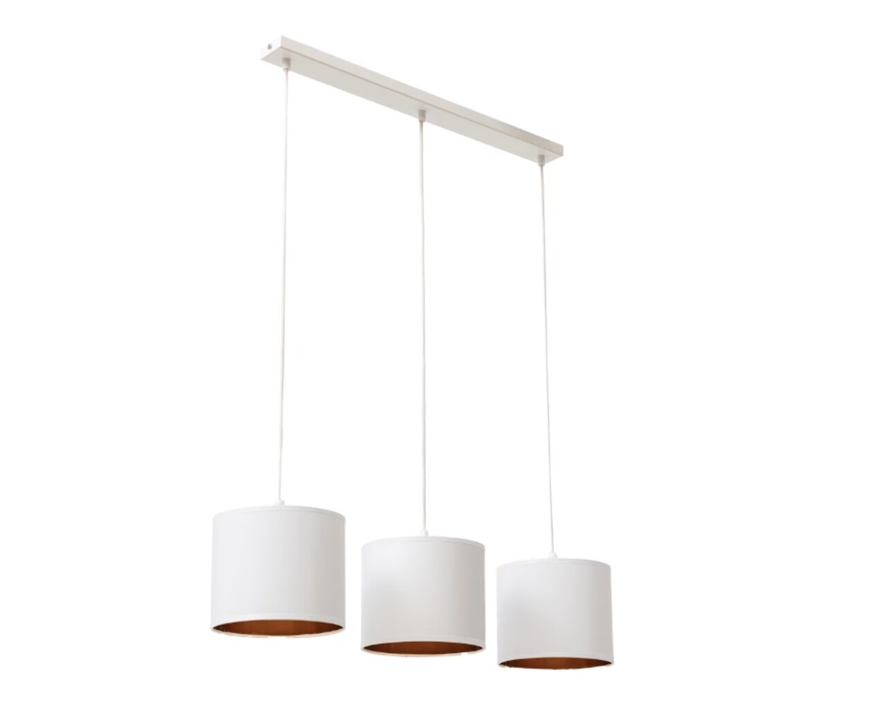 Lustra ELTAP, Vespillo, 75x18x105 cm, 3xE27, 15W, otel/PVC, alb/auriu - 2 | YEO