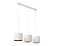 Lustra ELTAP, Vespillo, 75x18x105 cm, 3xE27, 15W, otel/PVC, alb/auriu