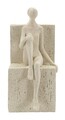 Set 2 suporturi pentru carti Stons Book , Mauro Ferretti, 24x10x20.5 cm, polirasina, crem