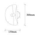 Lampa de perete, Nitid, Sivani - MR - 839, E27, 100 W, metal