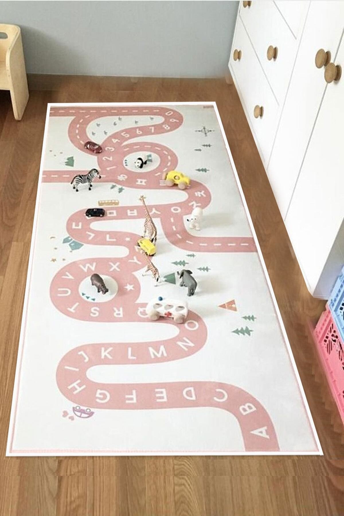 Covor, CLR-9109-36c64541lr, 180x280 cm, Poliester, Roz