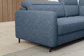 Coltar extensibil dreapta 3 locuri ELTAP, RT-40RAQ, Barea, 208x160x100 cm, lemn/poliester, albastru