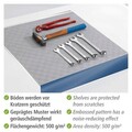 Folie antiderapanta pentru sertar/dulap Design, Wenko, 50x150 cm, plastic, gri