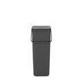 Cos de gunoi, Brabantia, Sort&Go, 40 L, 34.5x26.8x62 cm, polipropilena, gri