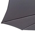 Umbrela de gradina / terasa cu picior lateral Thais, Ø300 cm, stalp Ø48 mm, aluminiu, gri