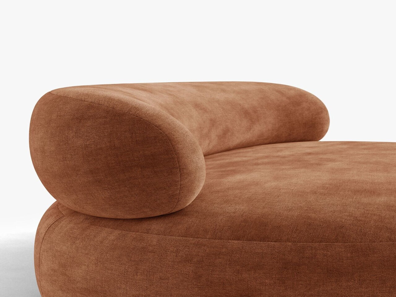 Fotoliu, Aura, Micadoni Home, 84x91x73 cm, tesatura Chenille, teracota — imaginea 7
