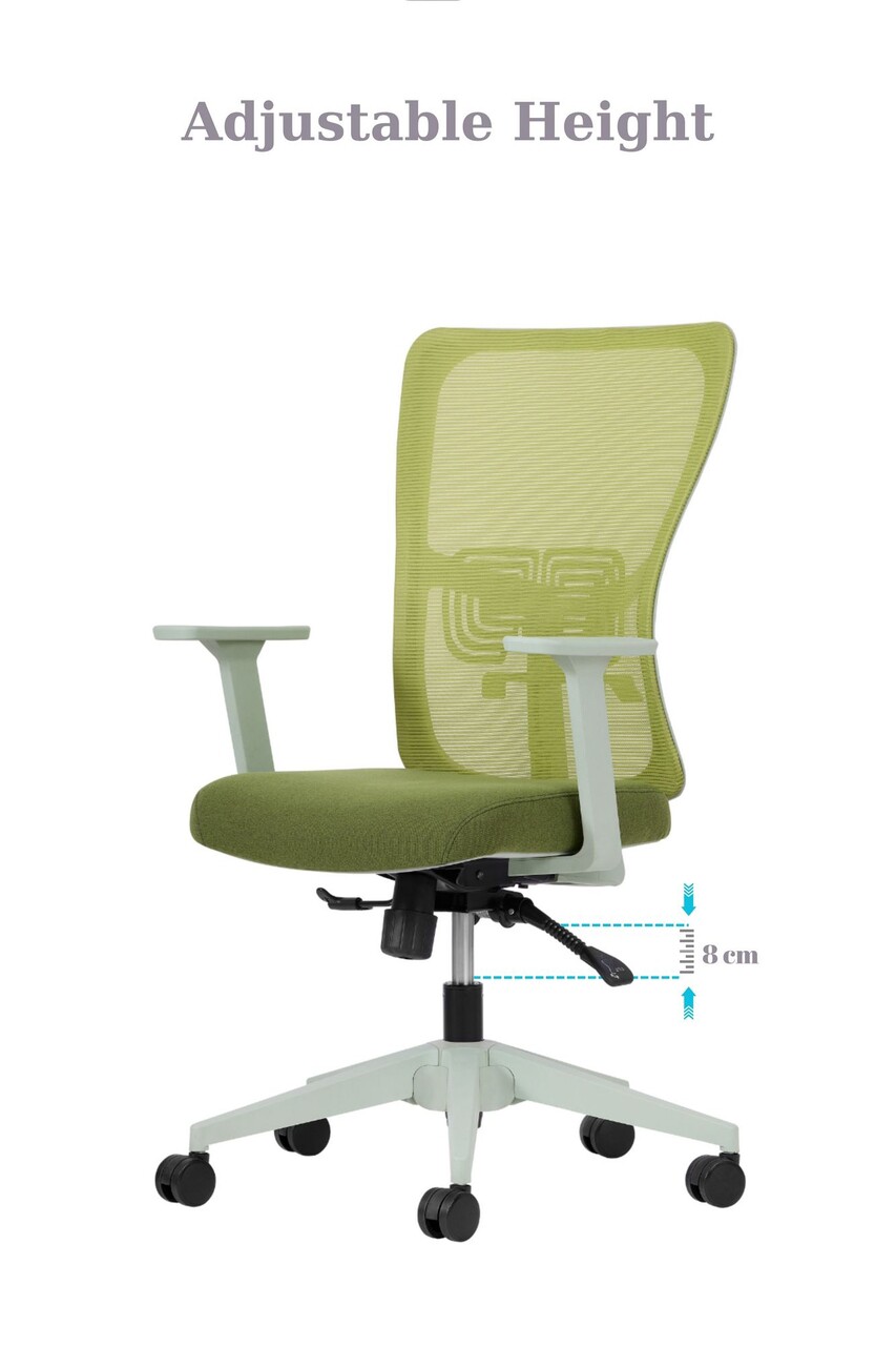Scaun de birou, Hanah Home, Lumbar 108, 61x108x68 cm, Plastic, Verde - view 6