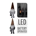 Decoratiune luminoasa Gnome, textil, bej
