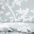 Lenjerie de pat pentru o persoana Laura, Homla, 2 piese, 140x200 cm, microfibra din poliester, albastru/alb