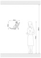 Lampa de perete, Shadow, 592 - A, E27, 100 W, metal/MDF, negru