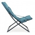 Scaun pentru gradina, Relax, Bizzotto, 60x90x86 cm, otel/poliester, turcoaz