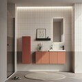 Dulap de baie cu chiuvetă, Hanah Home, Ferla 110, Scorțișoară mată