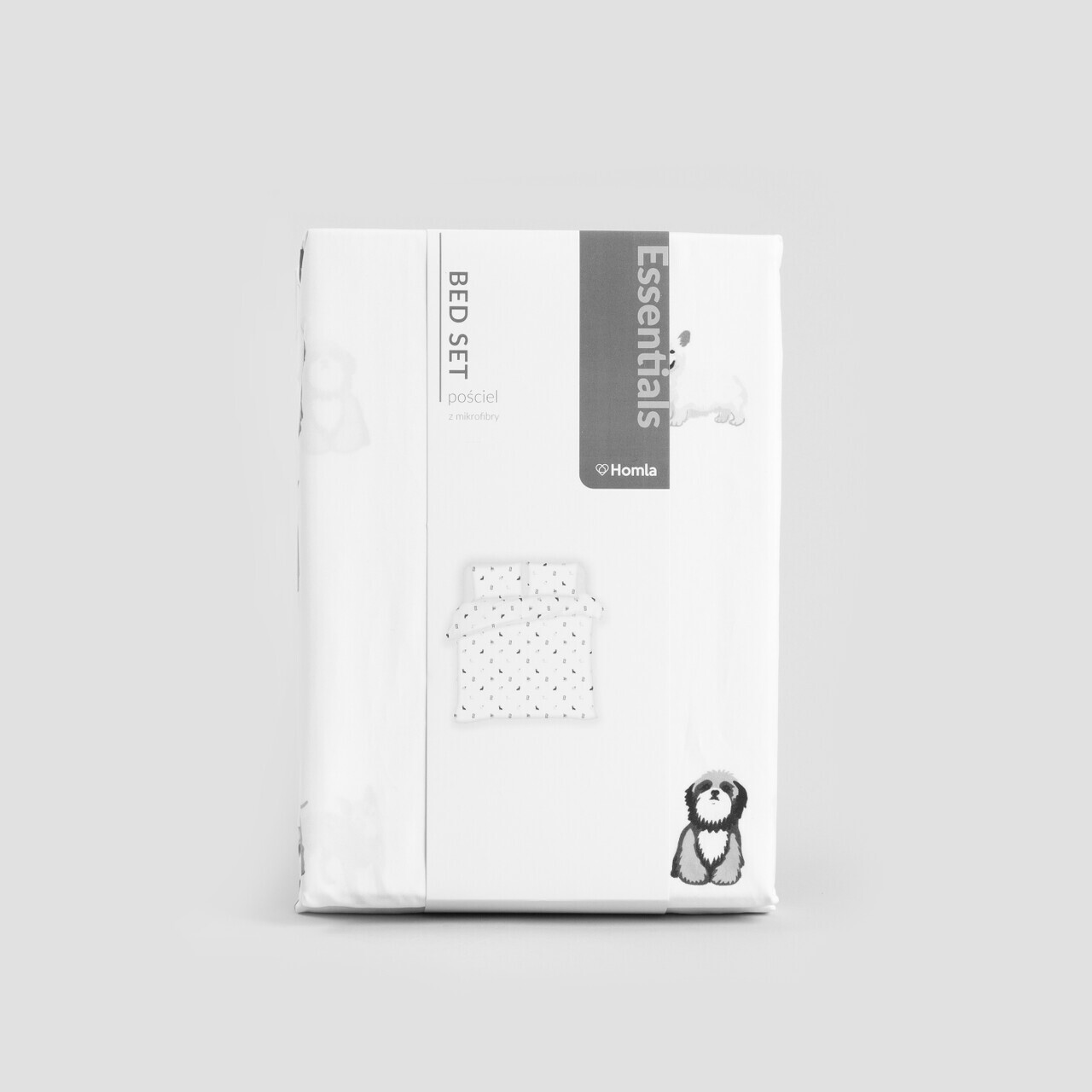 Lenjerie de pat King Size Cane, Homla, 200x220 cm, 3 piese, microfibra din poliester, multicolor