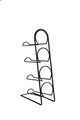 Suport pentru sticle de vin, Puqa Design, Hope, 21x12x43.5 cm, Metal, Negru