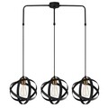 Lustra, Opviq, 892OPV1610, Fier, Negru