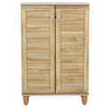 Pantofar cu 2 usi Santi, Pakoworld, 10 perechi pantofi, 60x34.5x91.5 cm, PAL melaminat, sonoma