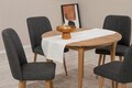 Set masa extensibila si 4 scaune, Vella, Vina 1053, PAL, Pin Atlantic / Antracit