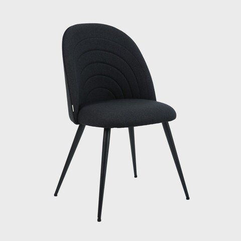 Scaun Ludi, Homla, 53x50x85 cm, metal/poliester, negru