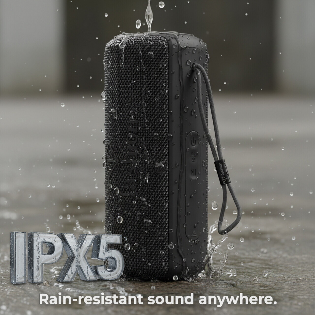 Boxa Bluetooth M Fashion TV, Matte Black-Rose Gold, 8.5x8.9x21 cm, negru - imagine 7