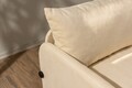 Canapea extensibilă cu 2 locuri, Futon, 859FTN2886, Metal , Crem