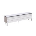 Comoda TV, Decortie, Arya, 180 x 50 x 36 cm, pal melaminat, alb
