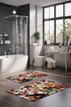 Set covorase de baie, Cartwright, CT-5269, Poliester, Multicolor