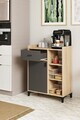 Dulap multifunctional, Hanah Home, Pidas, 80x102x40 cm, Stejar Sonomo / Antracit