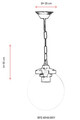 Lustra de exterior, Avonni, 685AVN1144, Plastic ABS, Negru