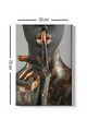 Tablou decorativ, Kanvas Tablo (50 x 70), Canvas, Lemn, Multicolor