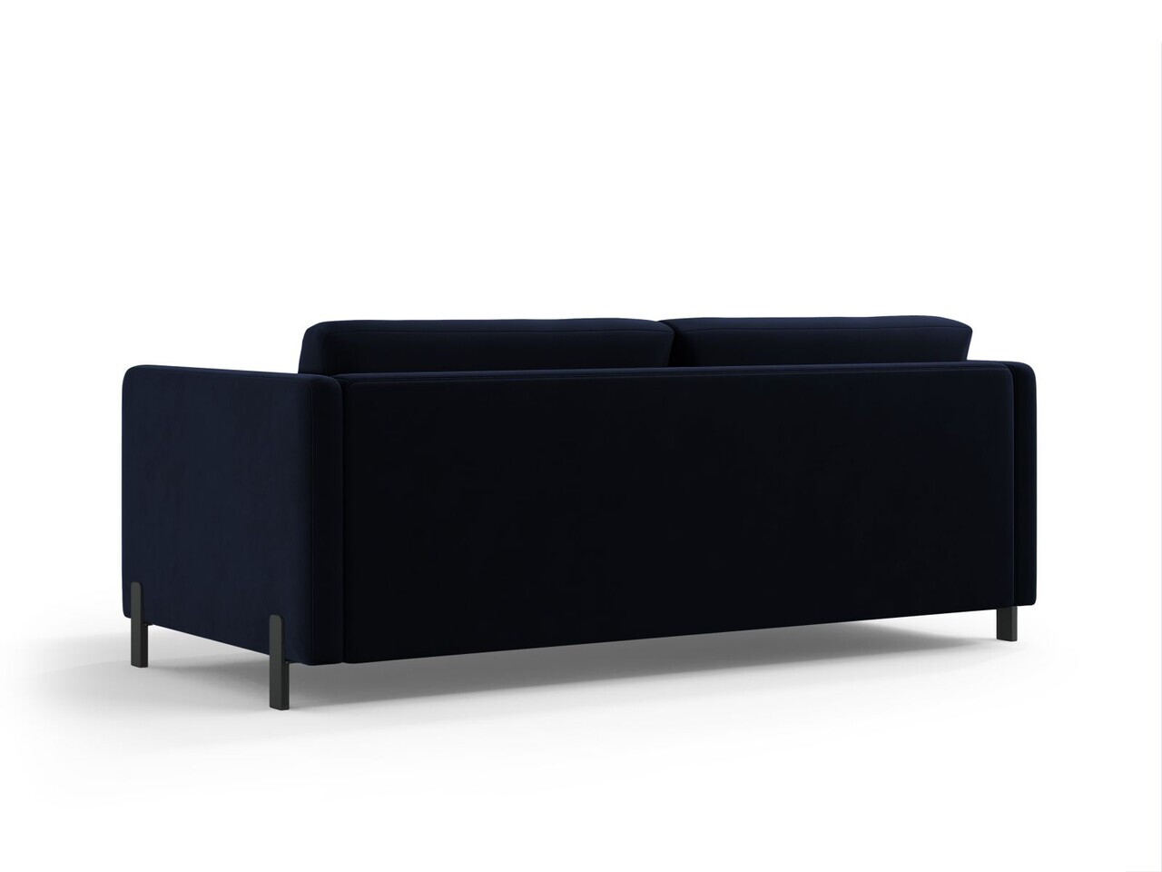 Canapea extensibila 3 locuri, Gloria, Micadoni Home, 206x102x88 cm, catifea, albastru regal — imaginea 5