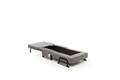 Canapea extensibilă cu 1 loc, Futon, 859FTN2347, Metal , Gri deschis