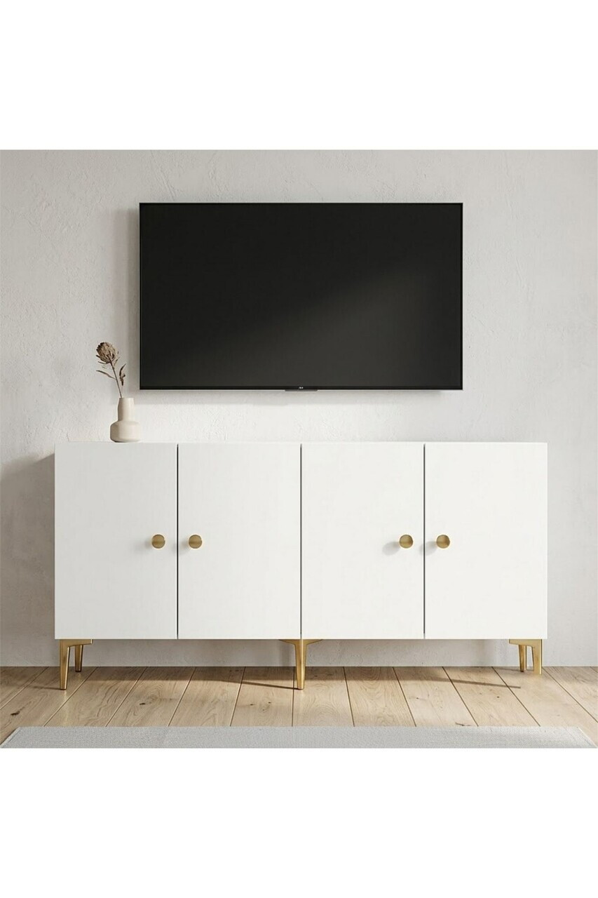 Consola, Hanah Home, Simple 180, 180x75x32 cm, Alb — imaginea 2