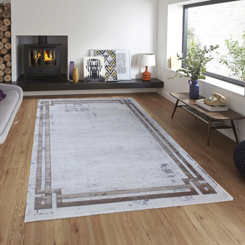 Covor, 9506, 160x230 cm, 30% poliester/70% polipropilena, maro