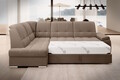 Coltar extensibil stanga 3 locuri ELTAP, LT-20NU, Sado, 272x192x95 cm, lemn/poliester, maro deschis