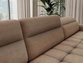 Coltar extensibil dreapta 4 locuri ELTAP, RT-20TOS, Berrto, 306x165x100 cm, lemn/poliester, maro deschis