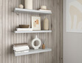 Raft de perete ELTAP, Gariss, 80x26x15 cm, PAL/PVC, alb
