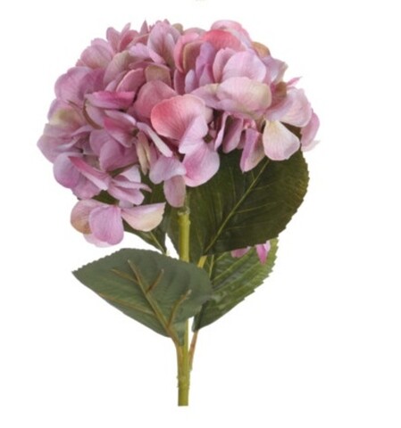 Poza Floare artificiala Hydrangea, H65 cm, polivinil, roz