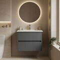 Dulap de baie cu chiuvetă, Hanah Home, Side 65 v2, Antracit mat